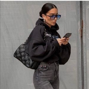 ZARA quilted maxi bag